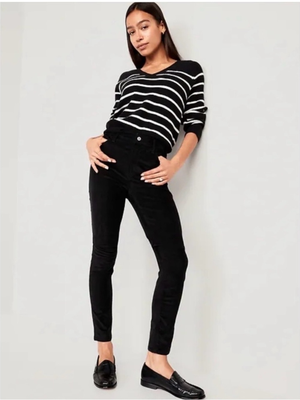 Old Navy High-Waisted Rockstar Super-Skinny Corduroy Pants NWT Size 8 Petite